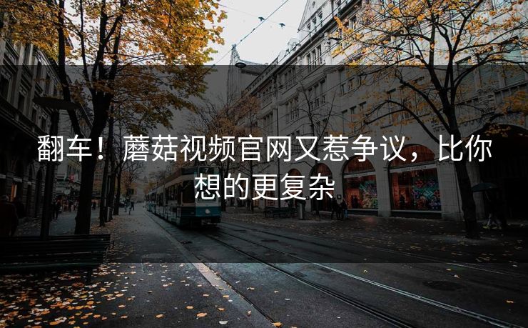 翻车！蘑菇视频官网又惹争议，比你想的更复杂